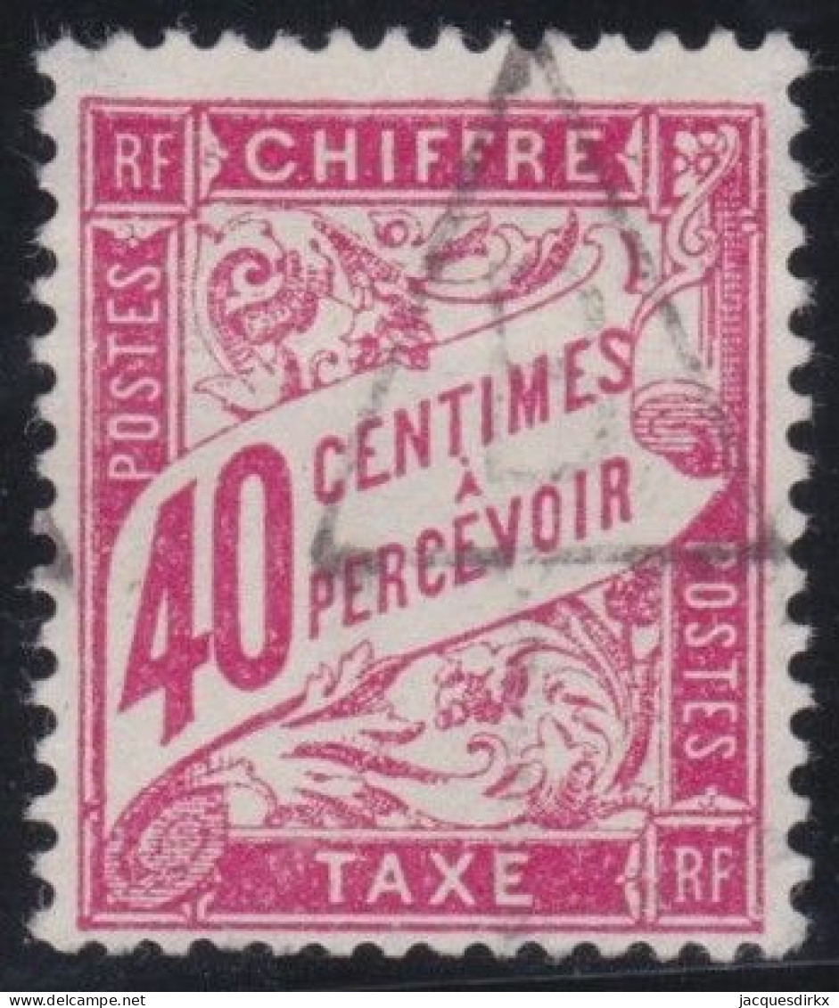 France  .  Y&T   .     Taxe  35   .   O      .    Oblitéré - 1859-1959 Afgestempeld