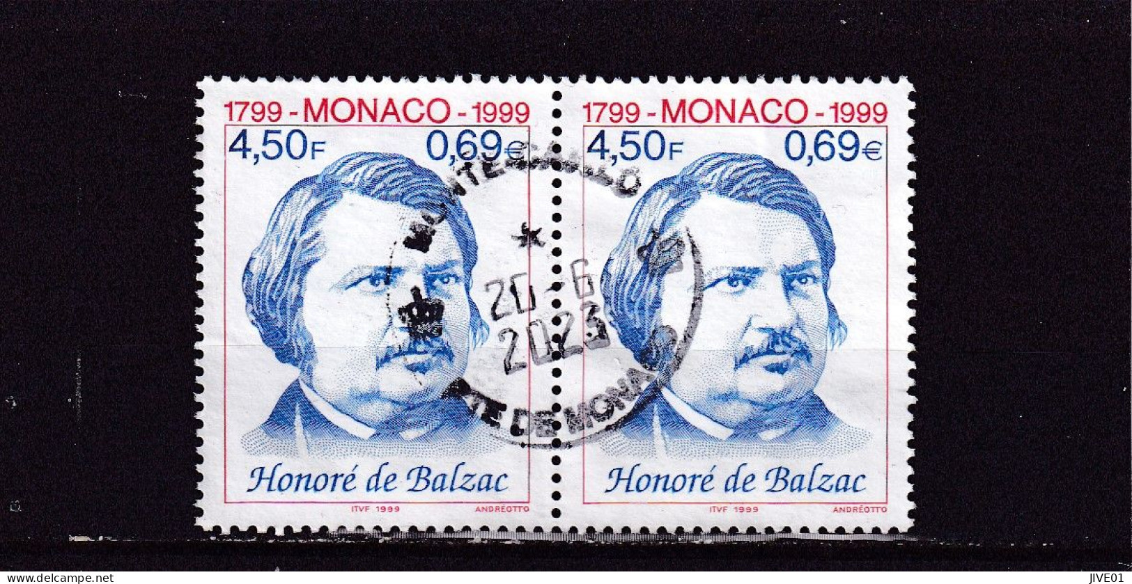 MONACO 1999 : OBLITERES  Y/T  N° 2211 EN PAIRE - Used Stamps