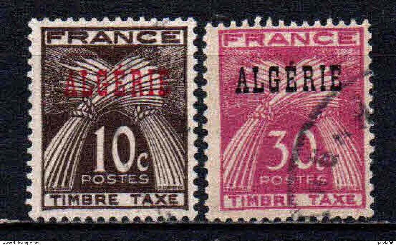 Algérie - 1947  - Tb Taxe 33/34 -  Oblit  - Used - Timbres-taxe
