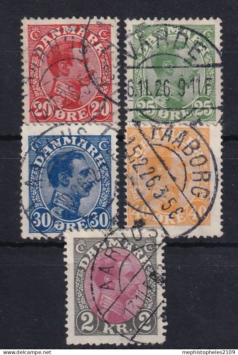 DENMARK 1925 - Canceled - Mi 146-150 - Used Stamps