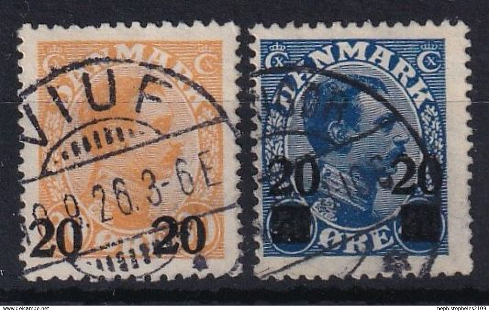 DENMARK 1926 - Canceled - Mi 151, 152 - Used Stamps