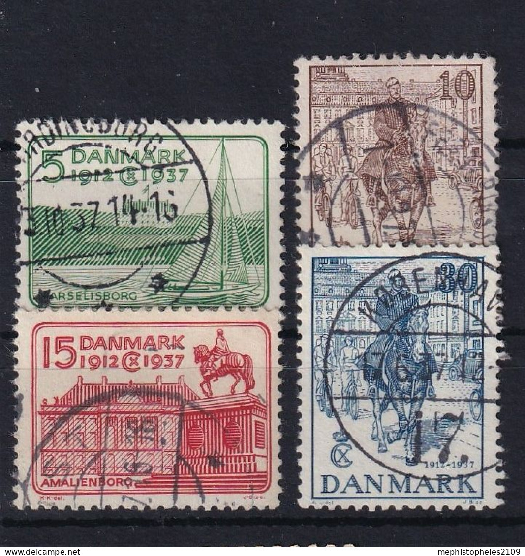 DENMARK 1937 - Canceled - Mi 237-240 - Gebraucht