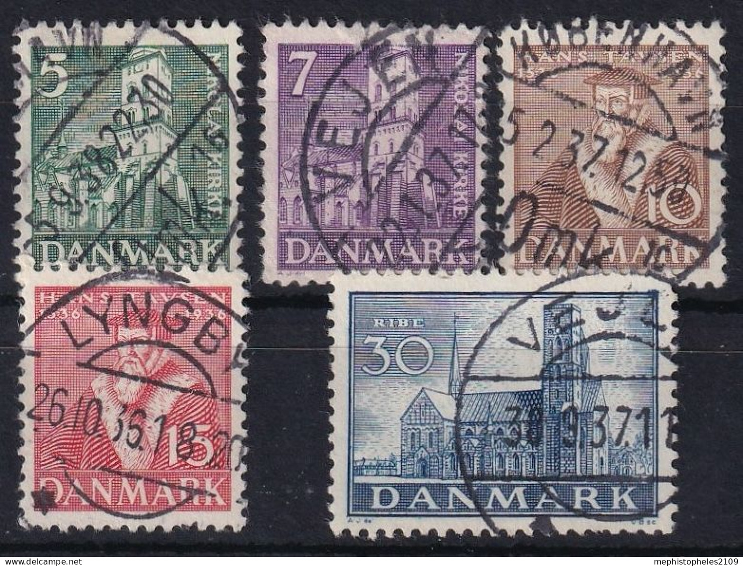 DENMARK 1936 - Canceled - Mi 228-232 - Gebraucht