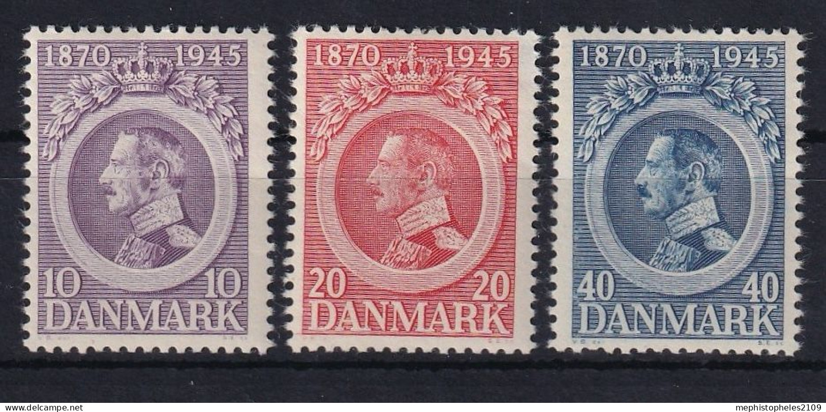 DENMARK 1945 - MNH - Mi 286-288 - Ungebraucht