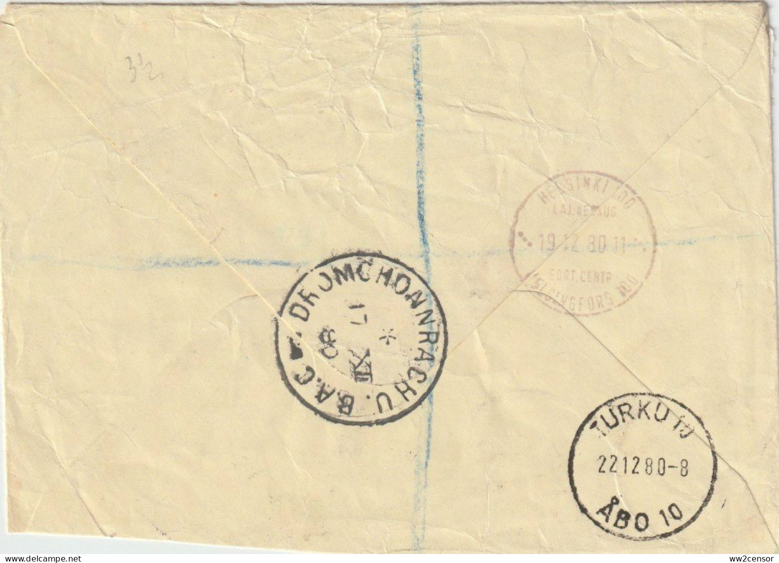 1980 Registered Cover Drumcondra Road, Dublin To Finland Using Gerl Definitives - Correct 56p Rate - Brieven En Documenten