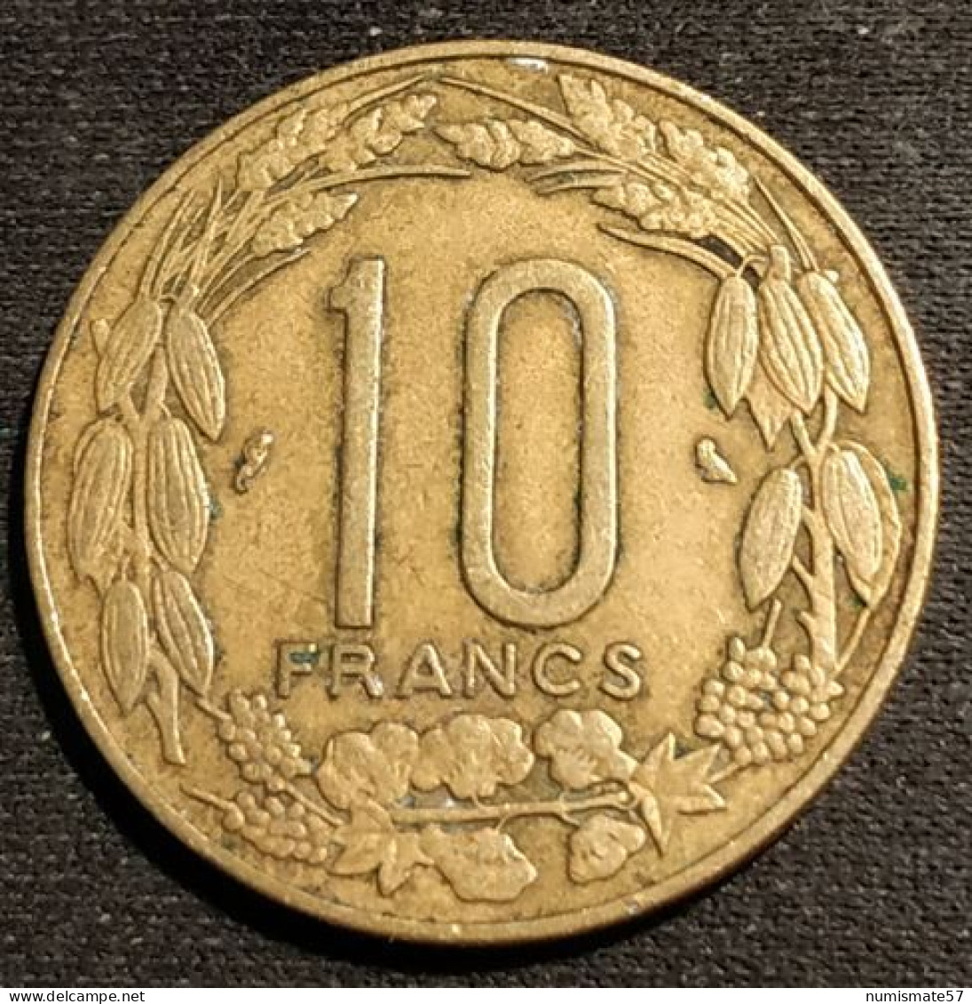 CAMEROUN - ETATS DE L'AFRIQUE EQUATORIALE - 10 FRANCS 1969 - KM 2a - Kameroen