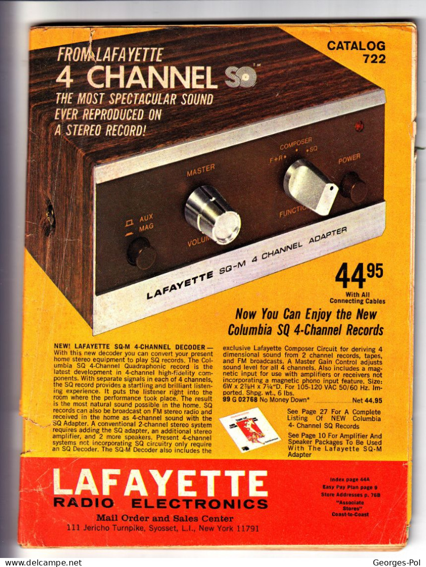 LAFAYETTE Radio Electronics. Catalogue 1972, 120 Pages - Littérature & Notices