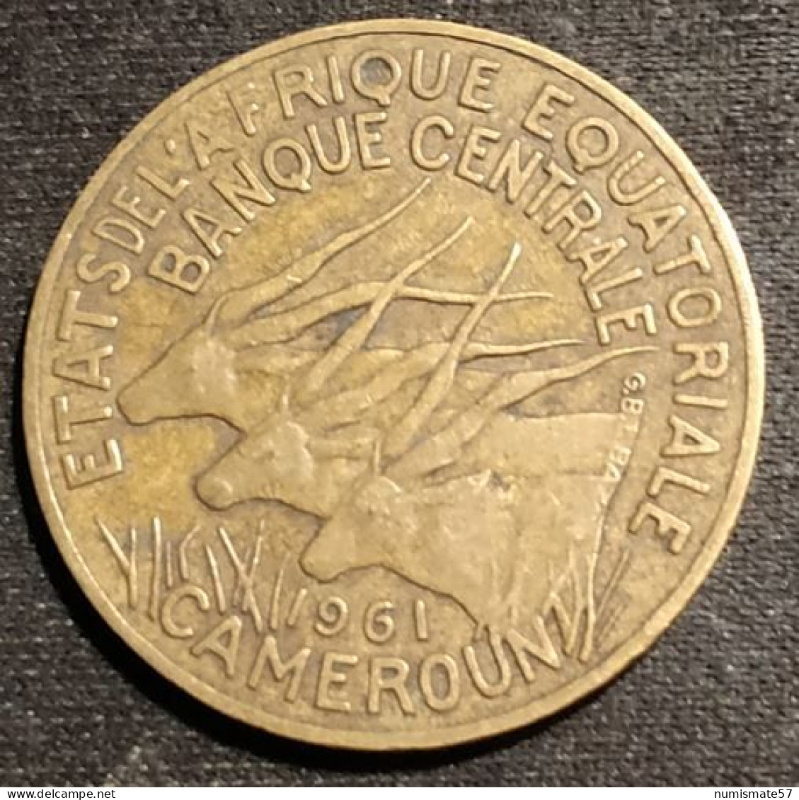 CAMEROUN - ETATS DE L'AFRIQUE EQUATORIALE - 10 FRANCS 1961 - KM 2 - Cameroon