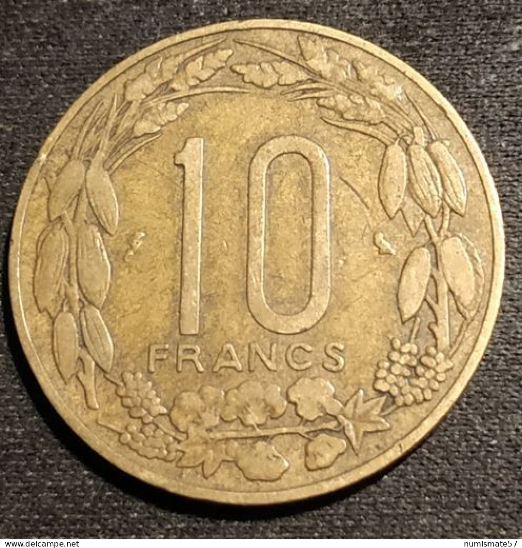 CAMEROUN - ETATS DE L'AFRIQUE EQUATORIALE - 10 FRANCS 1961 - KM 2 - Cameroun