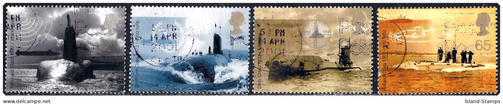 2001 Submarines Fine Used Hrd3a - Oblitérés