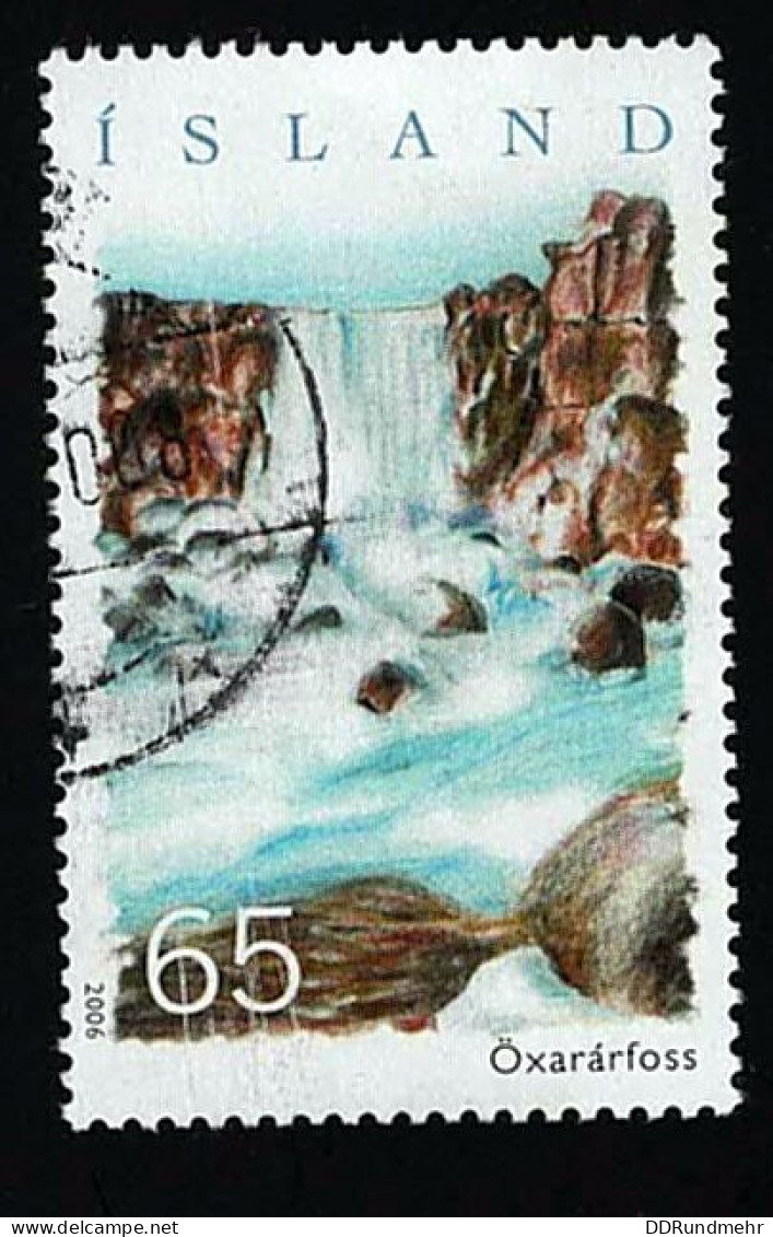 2006 Waterfall  Michel IS 1129A Stamp Number IS 1078 Yvert Et Tellier IS 1061 Stanley Gibbons IS 1139 AFA IS 1114 Used - Gebruikt