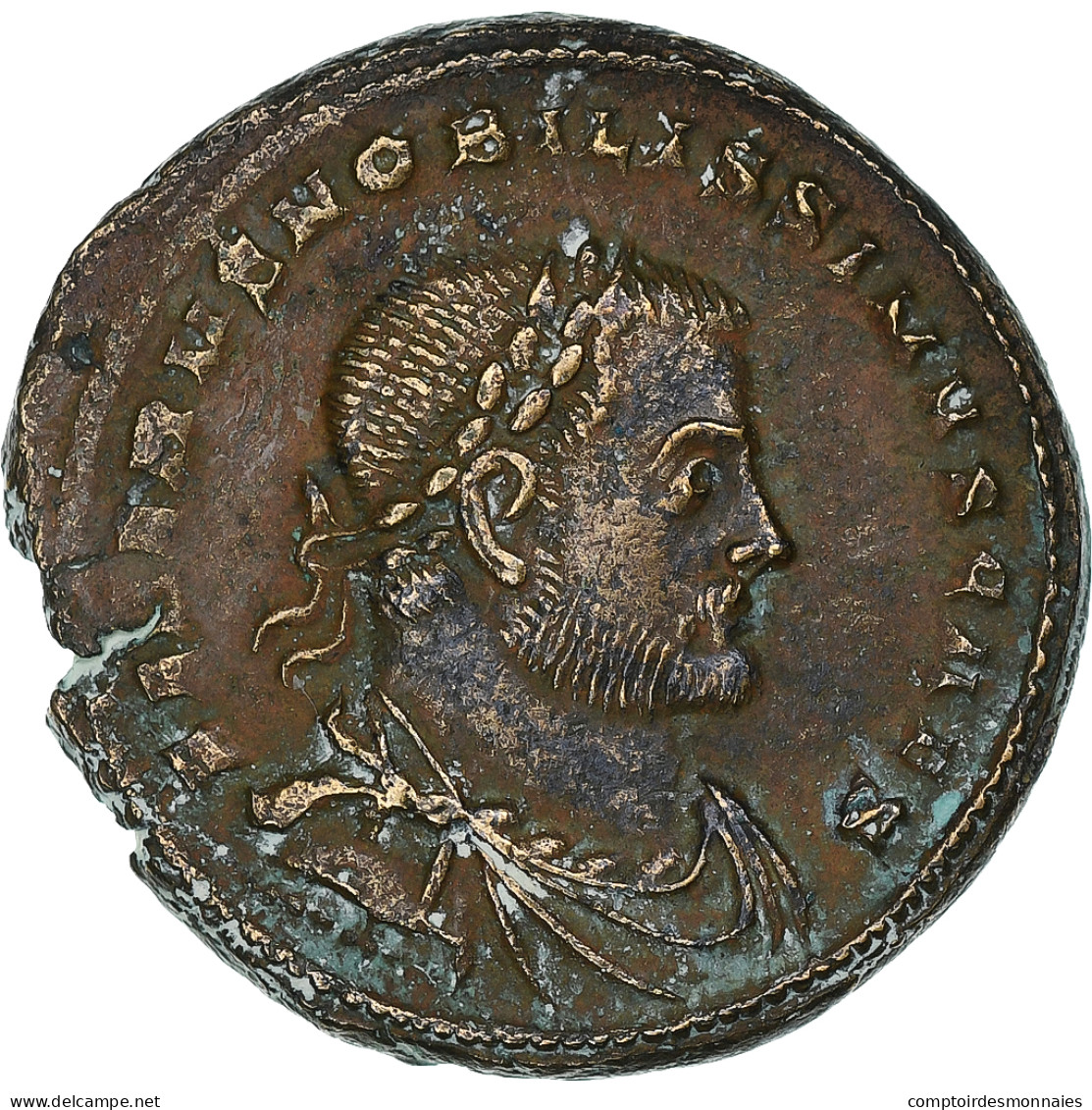 Sévère II, Follis, 305-306, Londres, Bronze, TTB+, RIC:59a - La Tétrarchie (284 à 307)