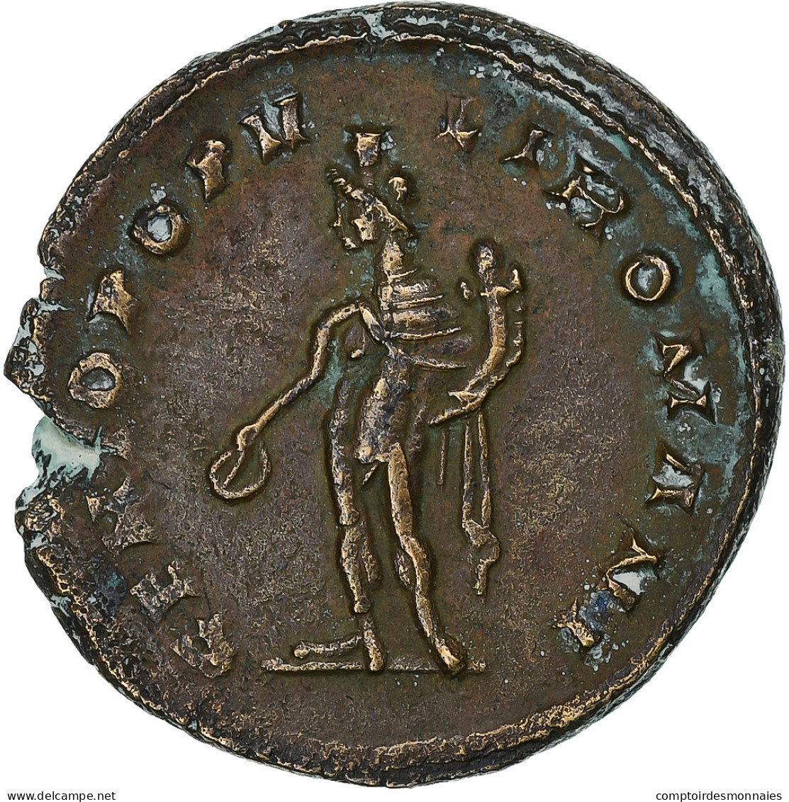 Sévère II, Follis, 305-306, Londres, Bronze, TTB+, RIC:59a - La Tetrarchía Y Constantino I El Magno (284 / 307)