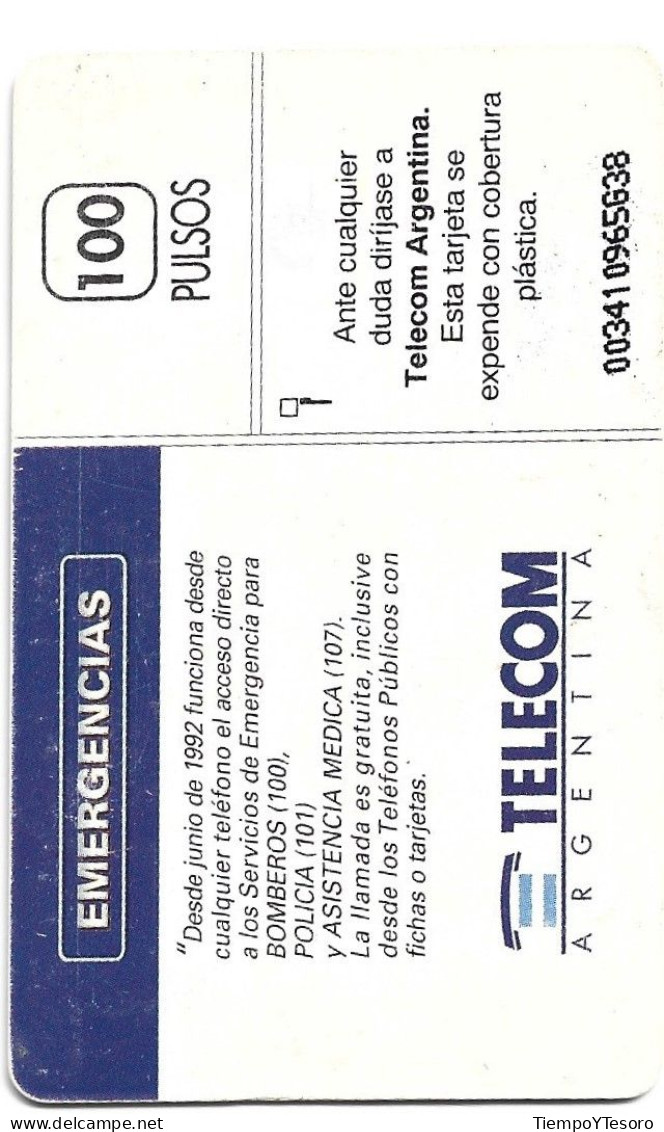 Phonecard - Argentina, Emergencies, Telecom, N°1063 - Argentine