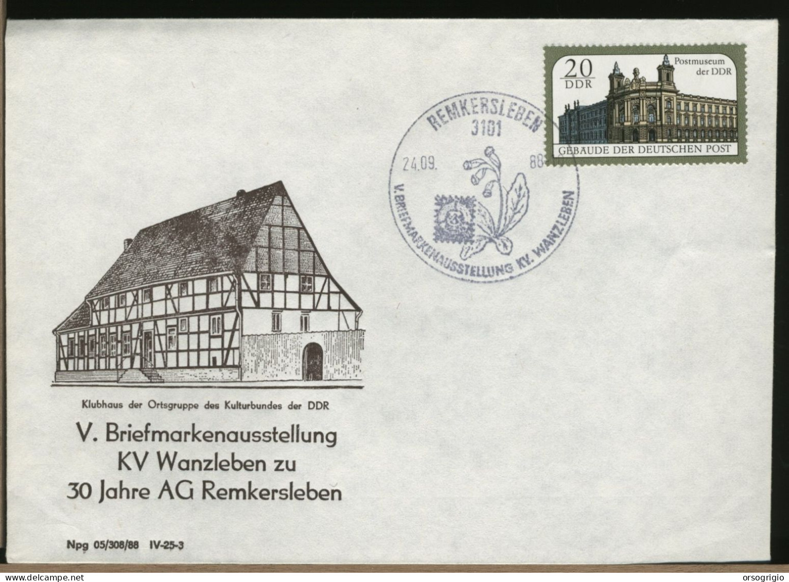GERMANY - DEUTSCHE - FDC 1988    POSTMUSEUM - 1981-1990