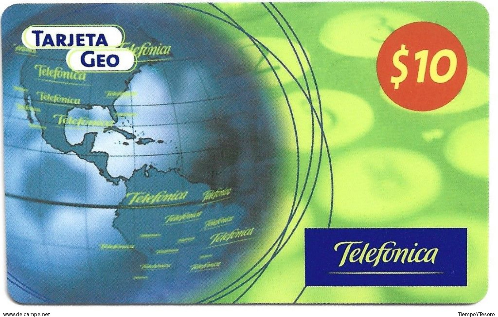 Phonecard - Argentina, GeoCard, Telefónica, N°1064 - Argentina