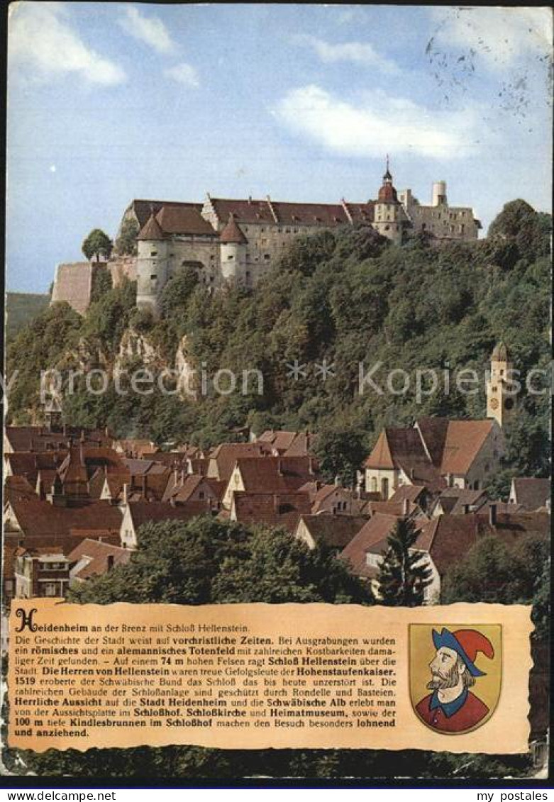 72572569 Heidenheim Brenz Mit Schloss Hellenstein Heidenheim An Der Brenz - Heidenheim