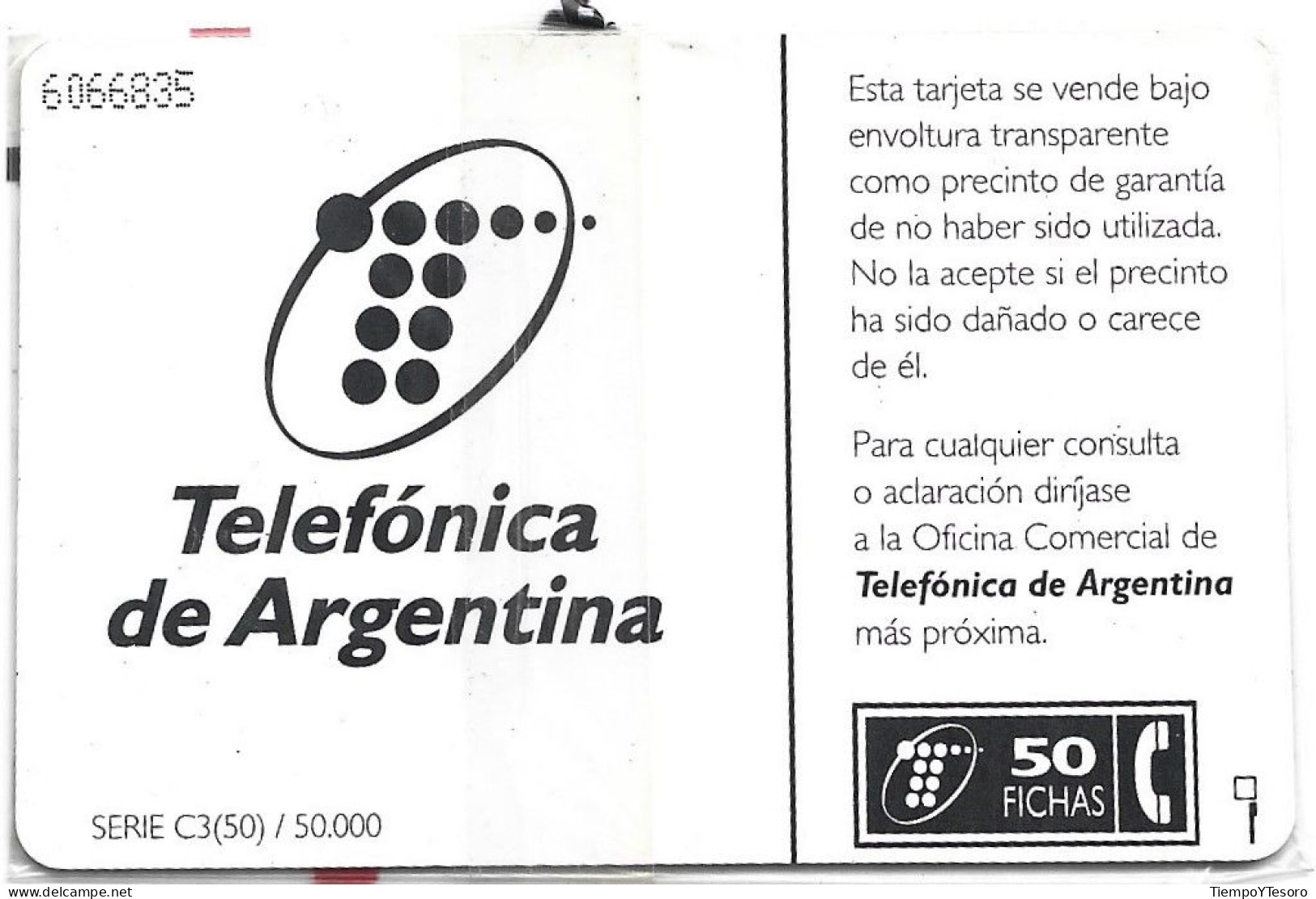 Phonecard - Argentina, Bariloche, Telefónica, N°1070 - Argentine