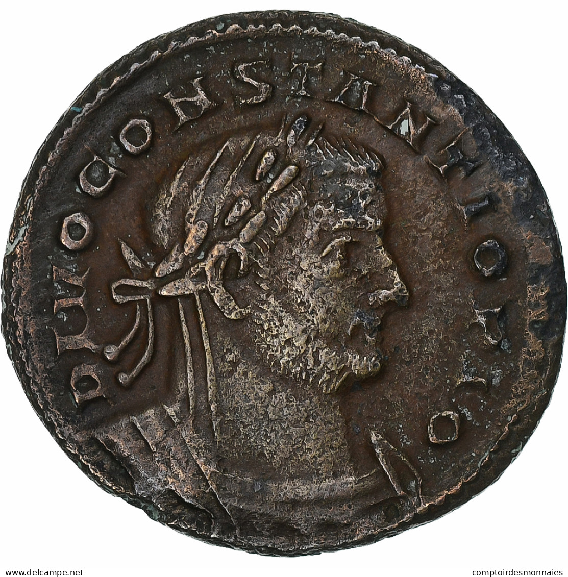 Divus Constantius Chlorus, Follis, 307-310, Londres, Bronze, TTB, RIC:110 - The Tetrarchy (284 AD To 307 AD)