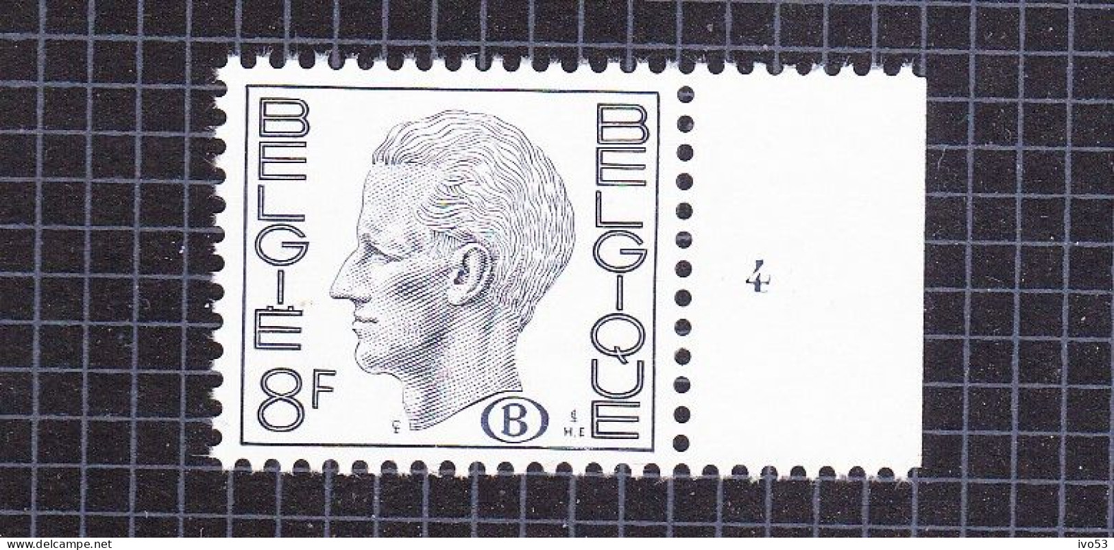 1978 Nr S78** Zonder Scharnier.Plaatnummer:4.Koning Boudewijn. - Mint