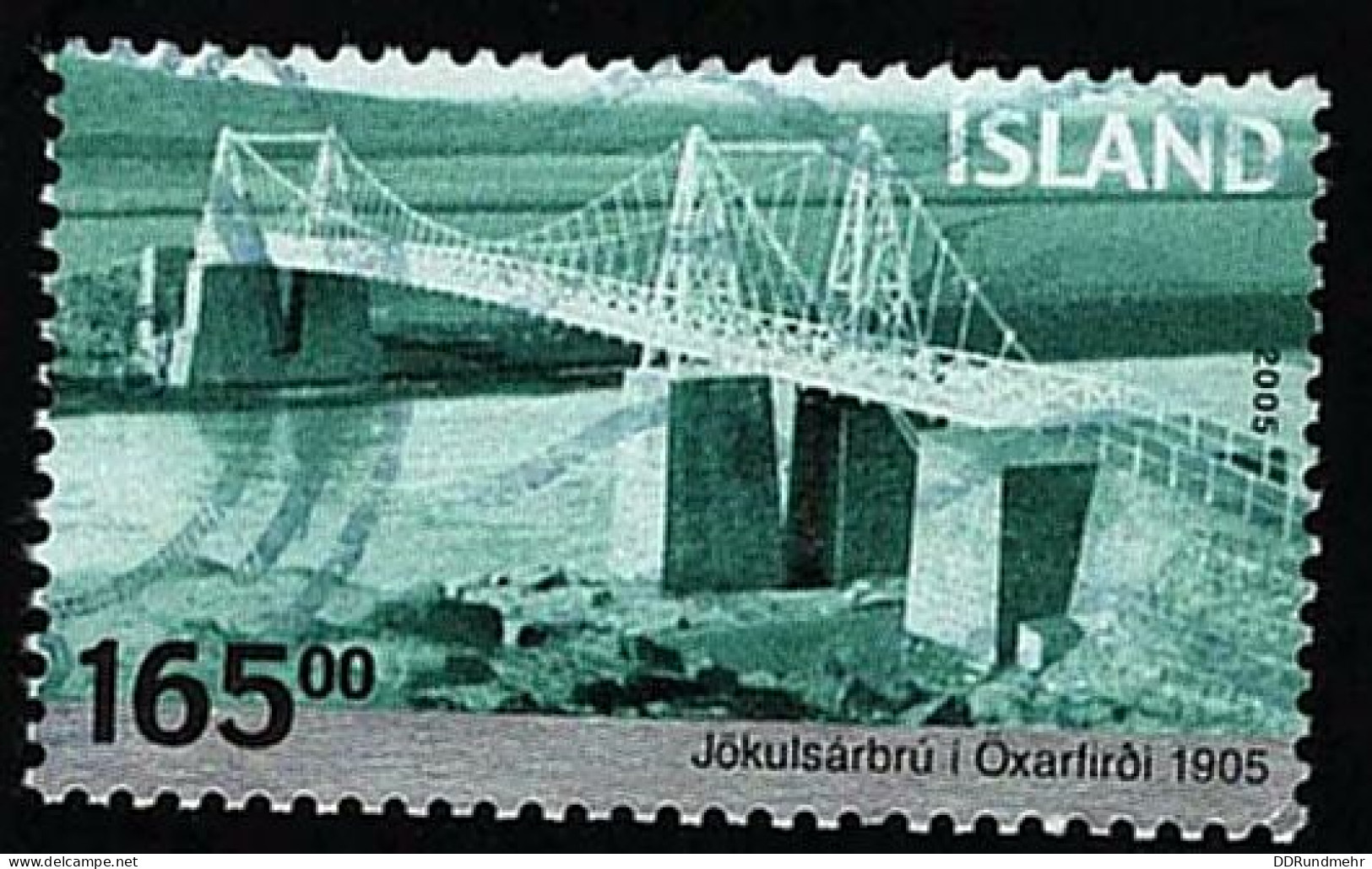 2005 Bridges  Michel IS 1101 Stamp Number IS 1049 Yvert Et Tellier IS 1029 Stanley Gibbons IS 1112 AFA IS 1086  Used - Oblitérés