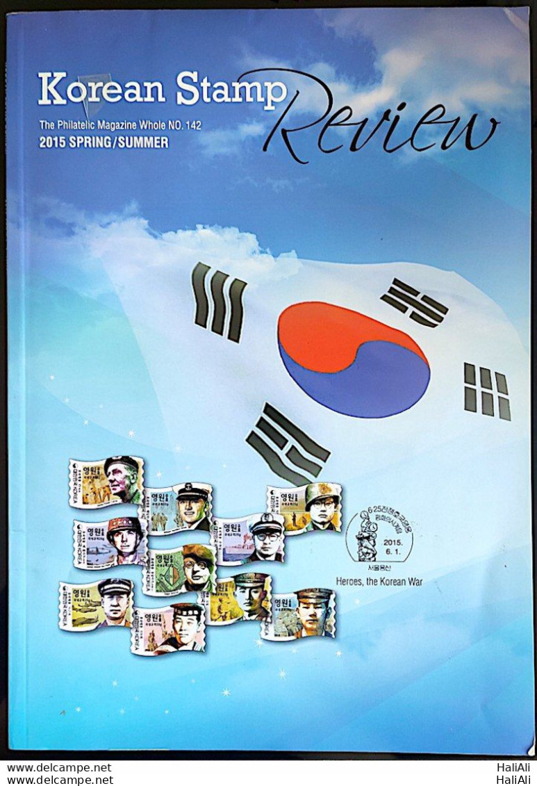 Magazine Revista Korean Stamp N 142 2015 Philatey - Revistas & Periódicos