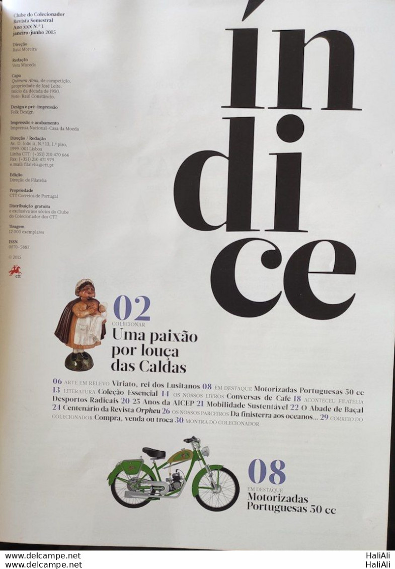 Magazine Revista Clube Do Colecionador 2015 N 1 Portugal Philatey - Riviste & Giornali