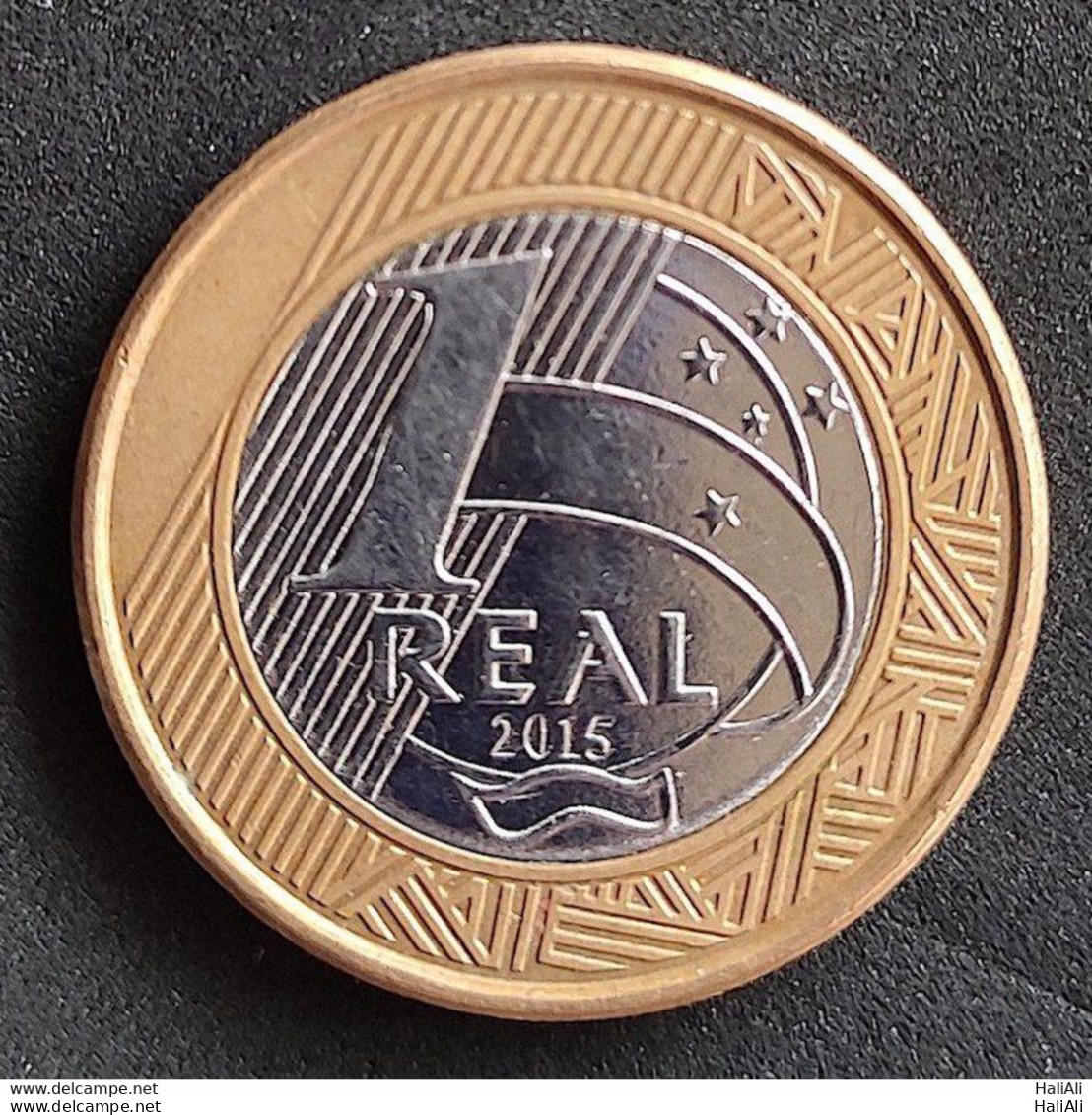 Brazil Coin 2015 1 Real 50 Anos Banco Central MBC 1 - Brazil