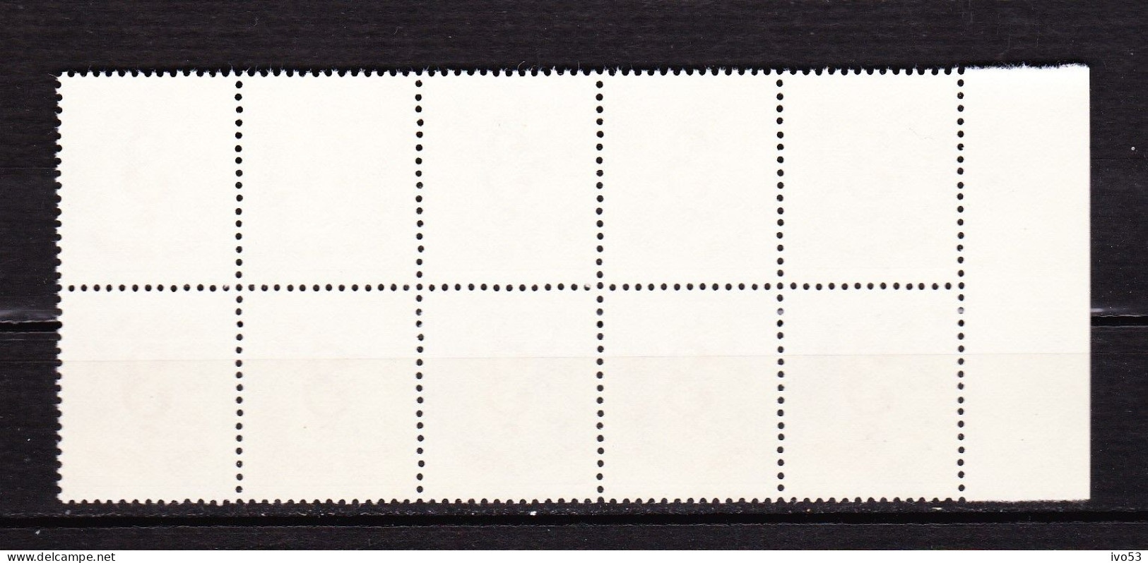 1957 Nr 1026B** Zonder Scharnier,blokje Van 10.Cijfer Op Heraldieke Leeuw. - 1951-1975 Heraldieke Leeuw