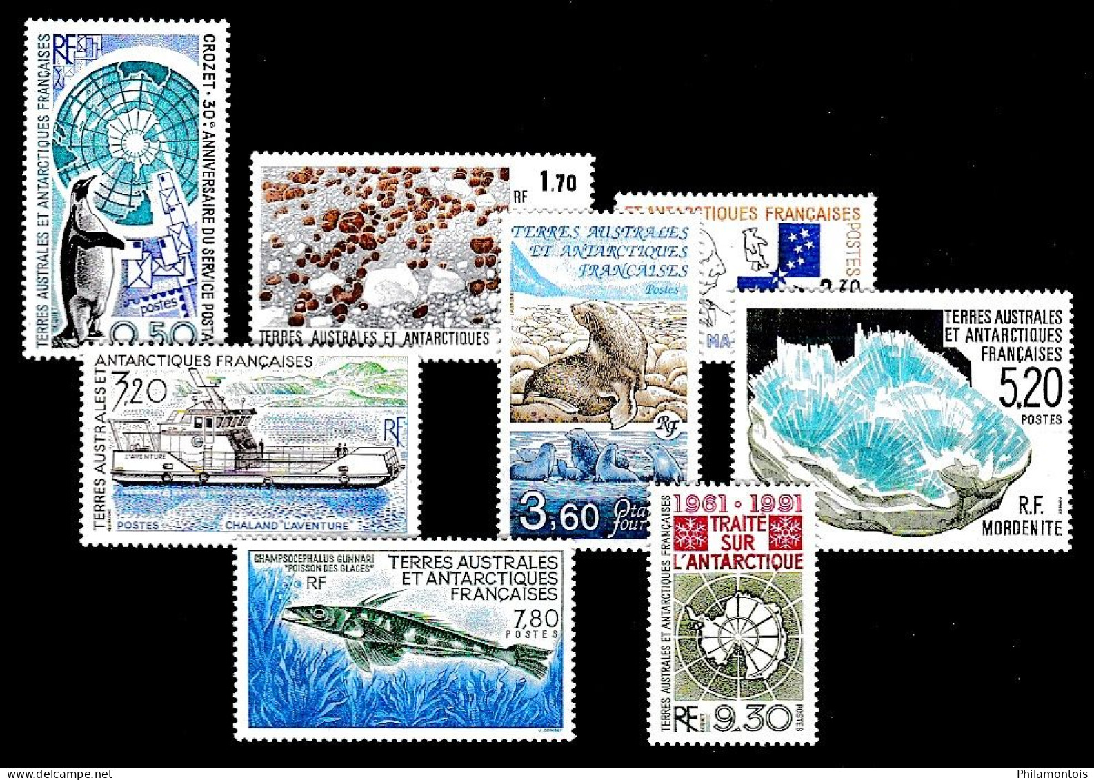 1991 (Poste) - 155 à 162 - Complet 8 Valeurs - Neufs N** - Très Beaux - Full Years