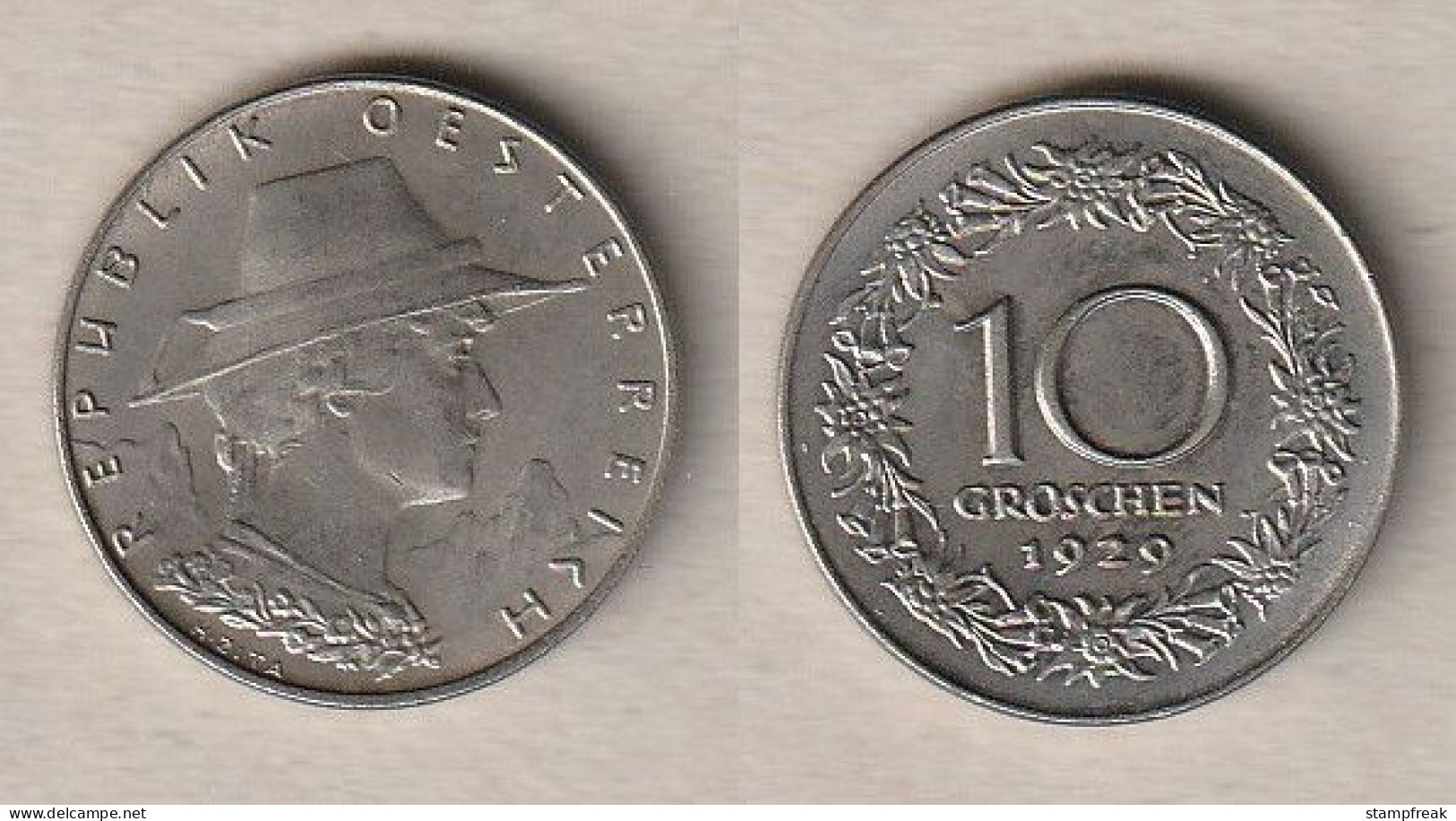 02215) Österreich, 10 Groschen 1929 - Autriche