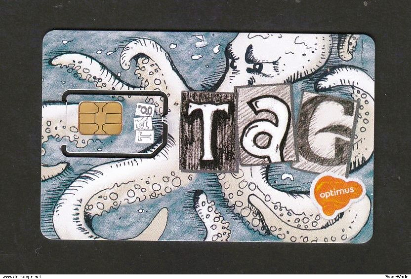 Portugal GSM/SIM Optimus Tag, Octopus, Mint - Portugal