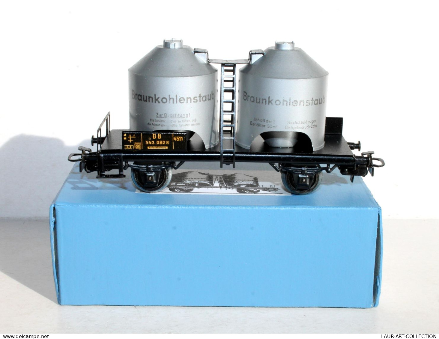 MARKLIN HO N°4511 WAGON A POUSSIERE BRAUNKOHLENSTAUB, SILO TRANSPORT / MINIATURE TRAIN MODELISME FERROVIAIRE (1002.30) - Goods Waggons (wagons)