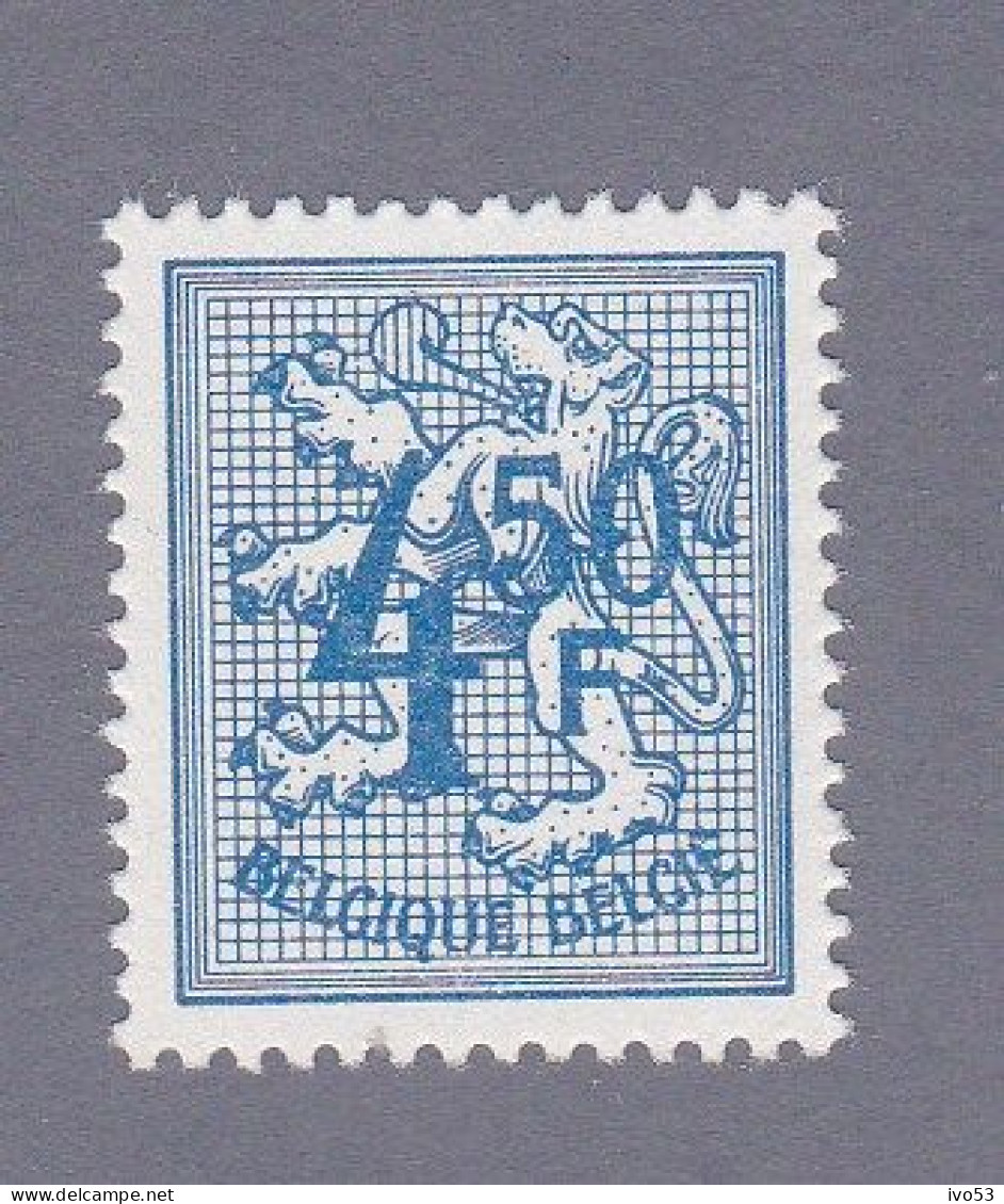 1974 Nr 1745** Postfris,cijfer Op Heraldieke Leeuw. - Neufs