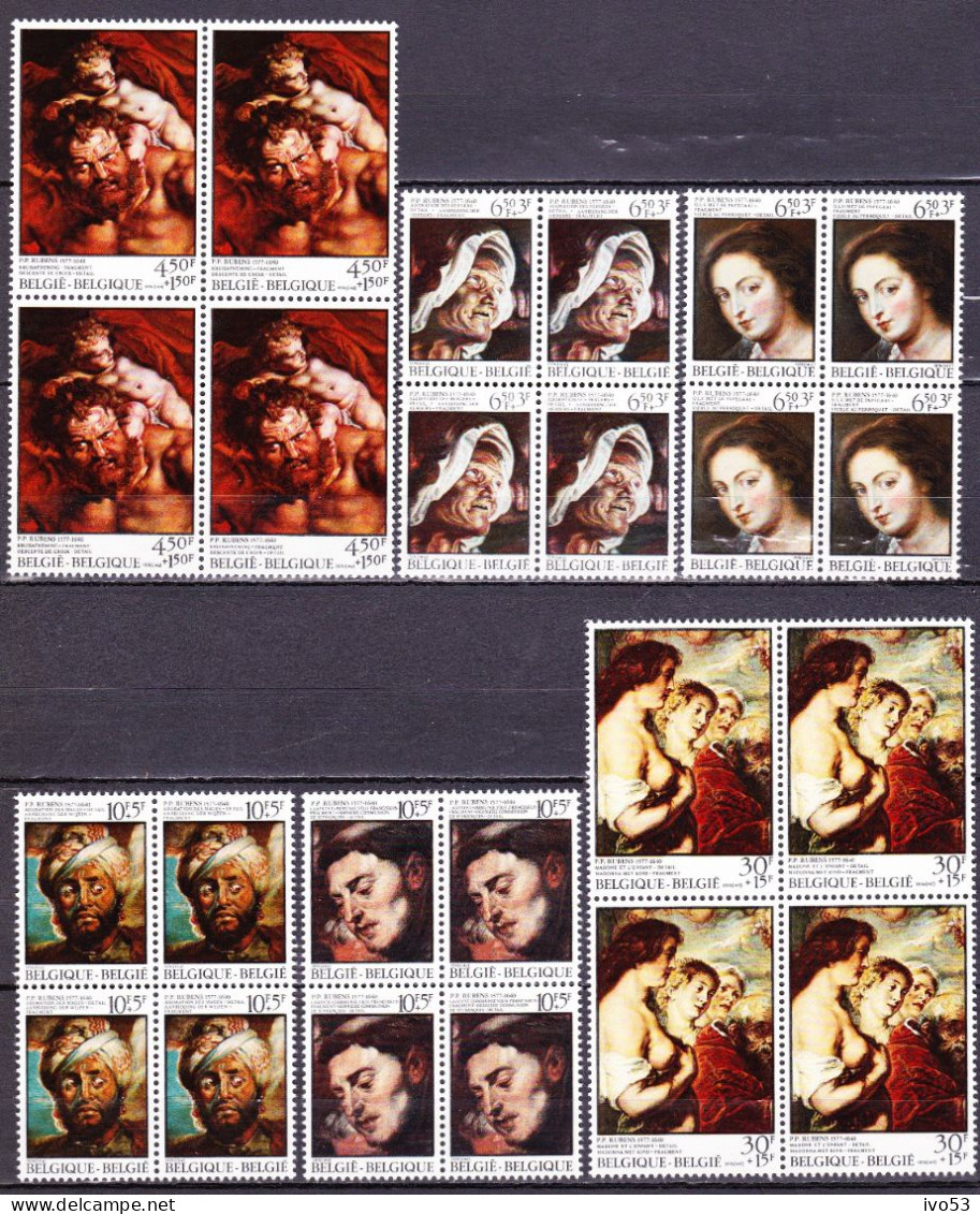 1976 Nr 1816-21** Zonder Scharnier,blokjes Van 4.Pieter Paul Rubens. - Neufs