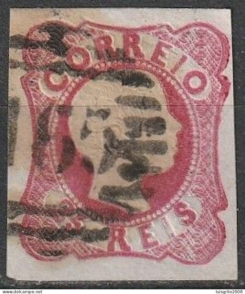 Marcofilia, Carimbos Numéricos Barras - 165 ELVAS -|- Grau De Raridade * * - 1853 - 1ª Reforma - Storia Postale