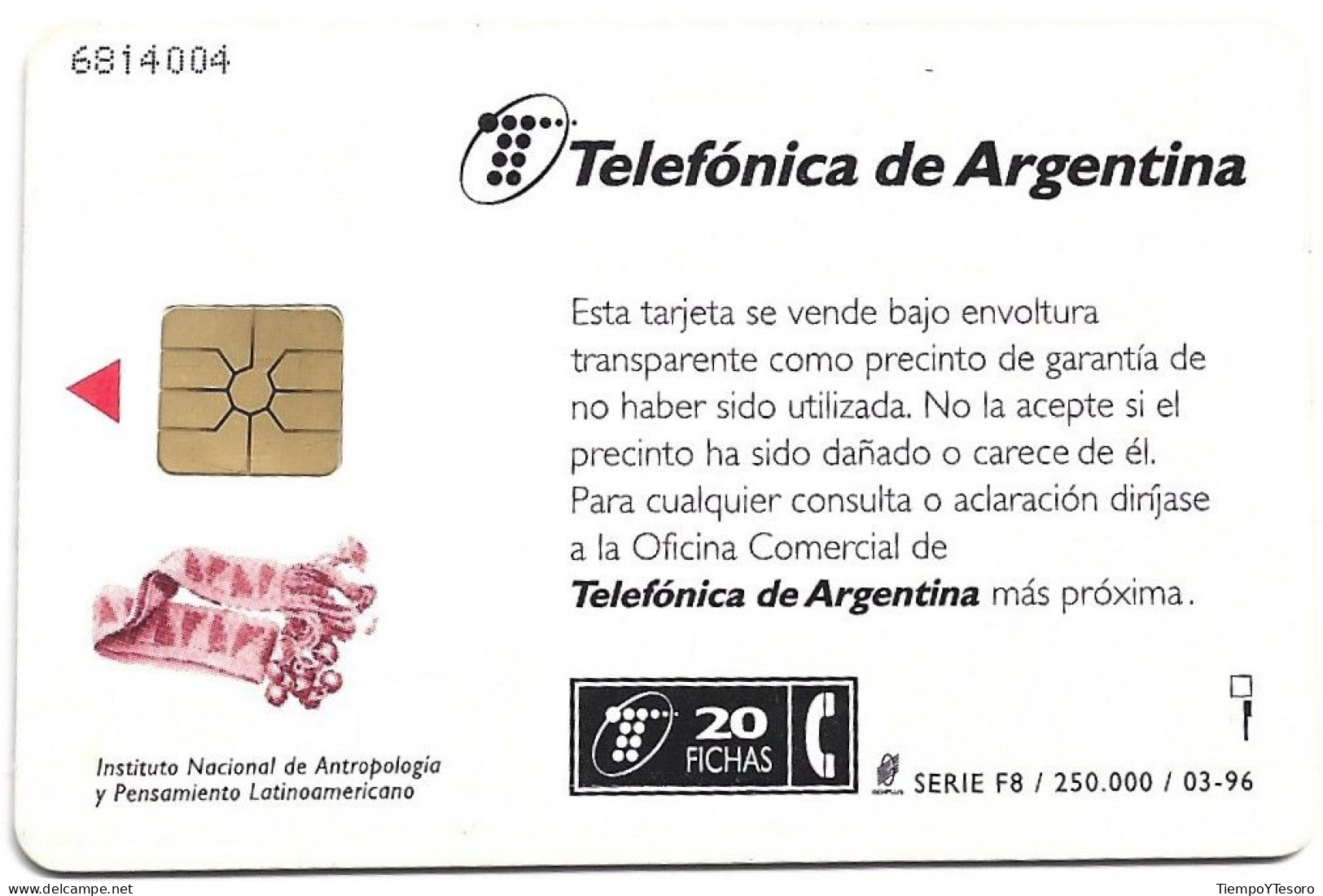 Phonecard - Argentina, Mendoza, Telefónica, N°1085 - Argentina