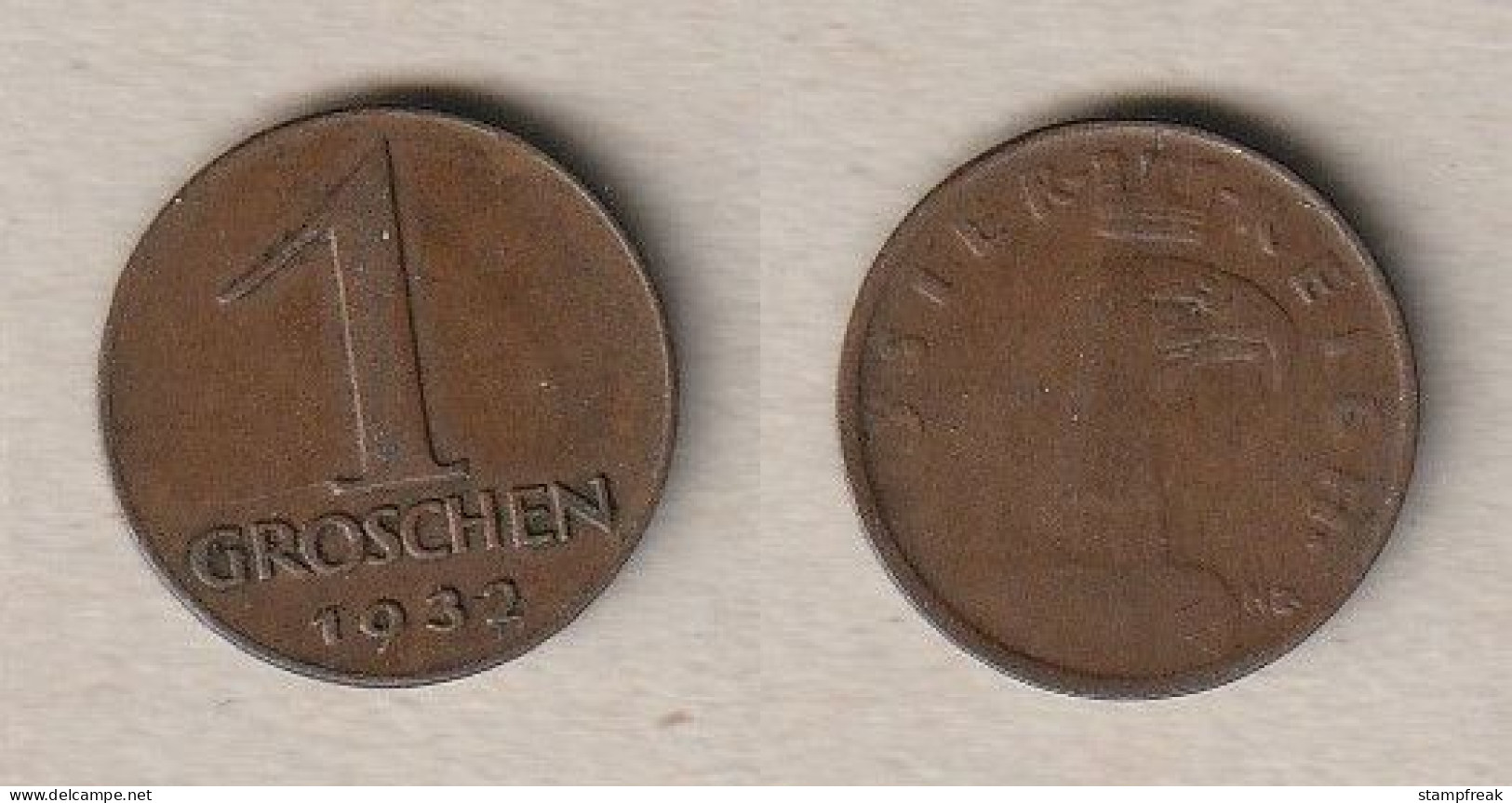 02222) Österreich, 1 Groschen 1932 - Autriche