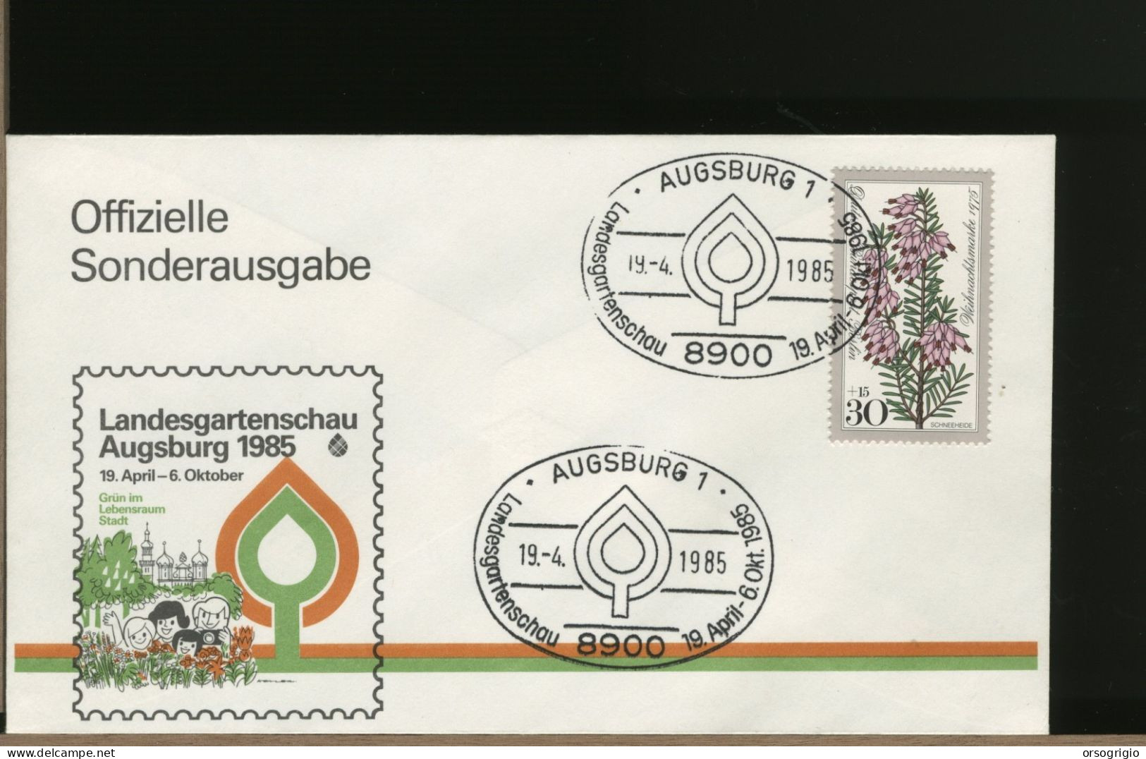 GERMANY - DEUTSCHE - FDC 1985    AUGSBURG - 1981-1990