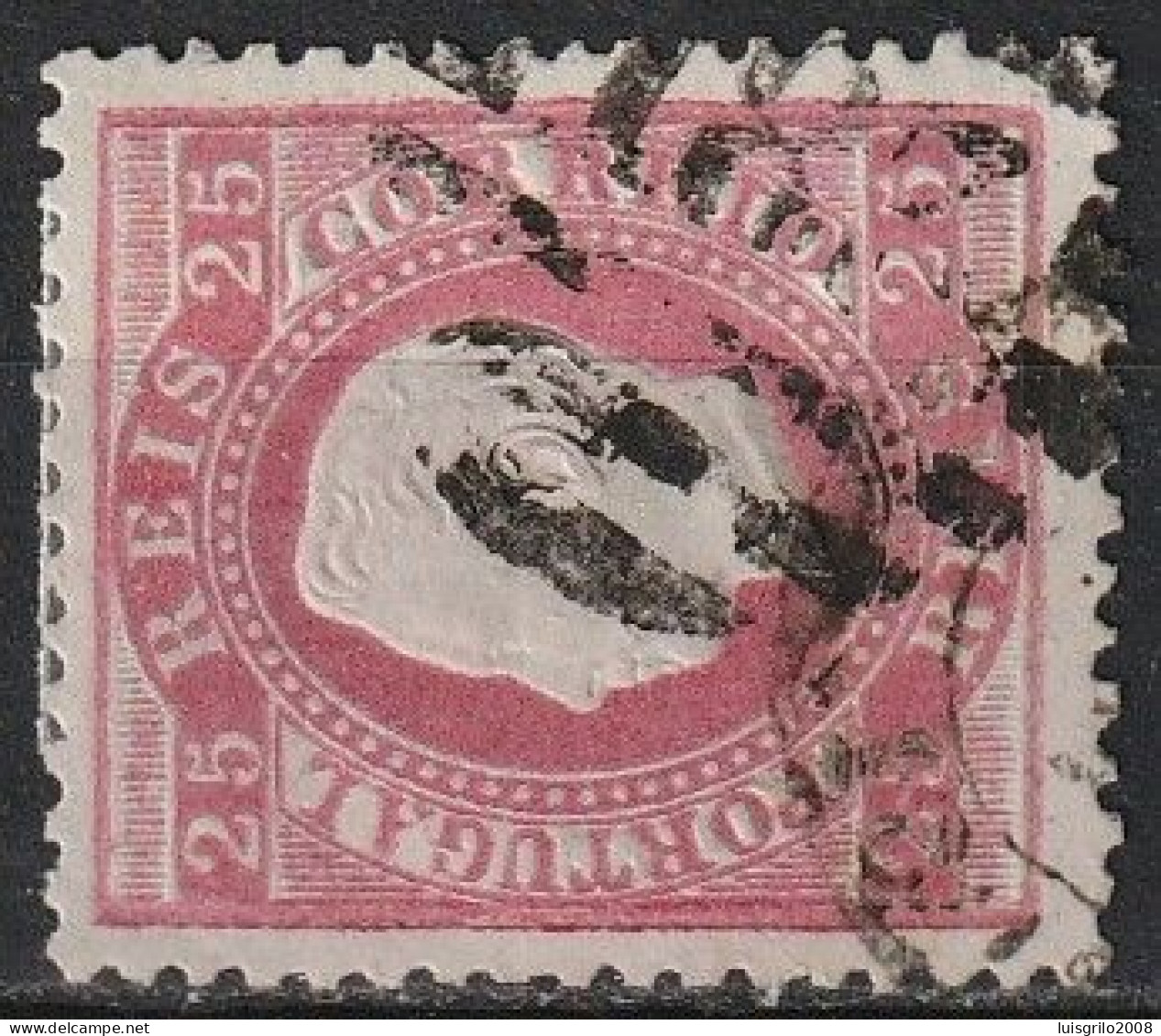 Marcofilia, Carimbos Numéricos Barras - 183 PORTALEGRE -|- Grau De Raridade * * - 1869 . 2ª Reforma - Postmark Collection