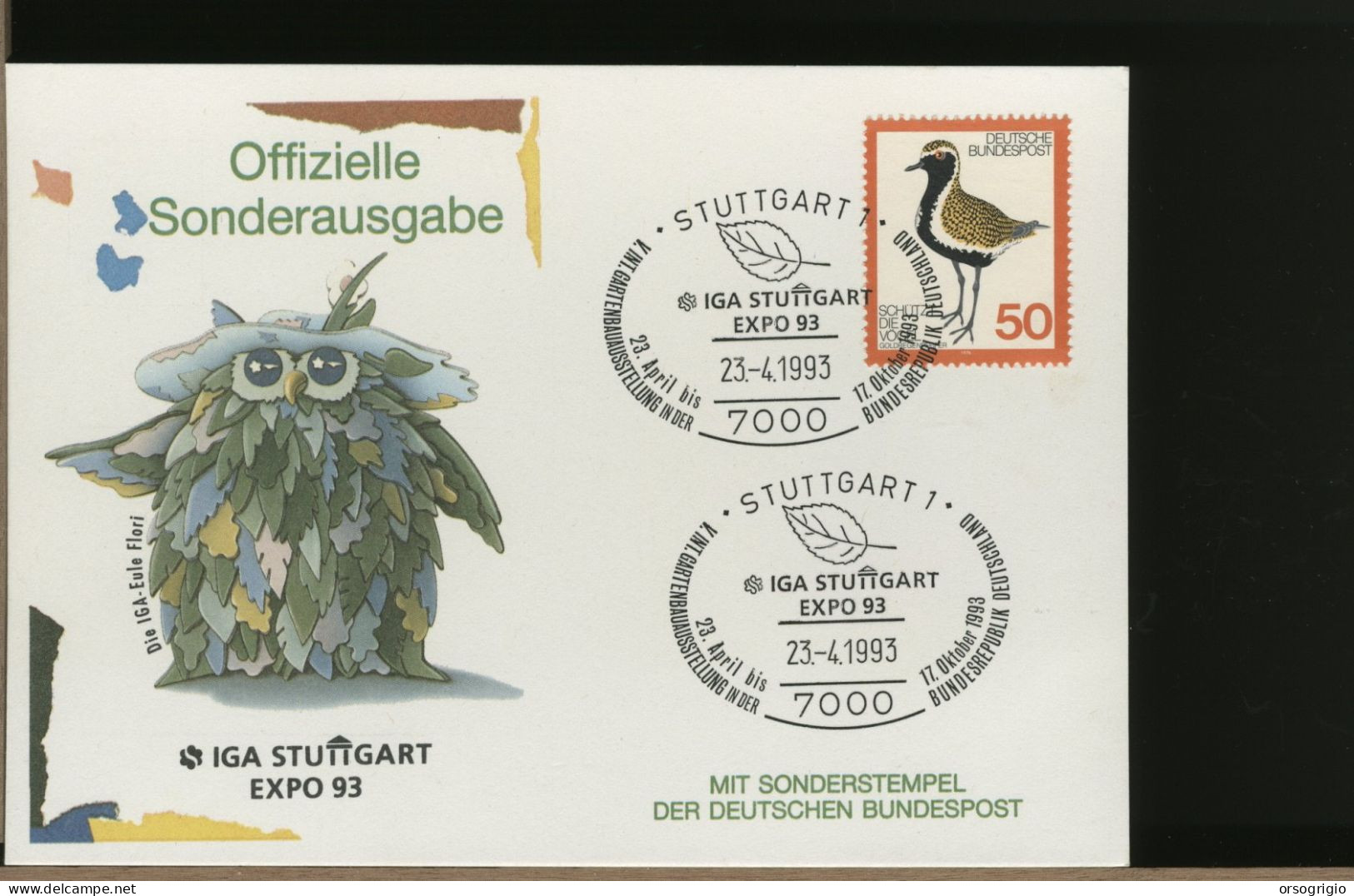 GERMANY - DEUTSCHE - FDC 1993 -   STUTTGART  IGA  EXPO - 1991-2000