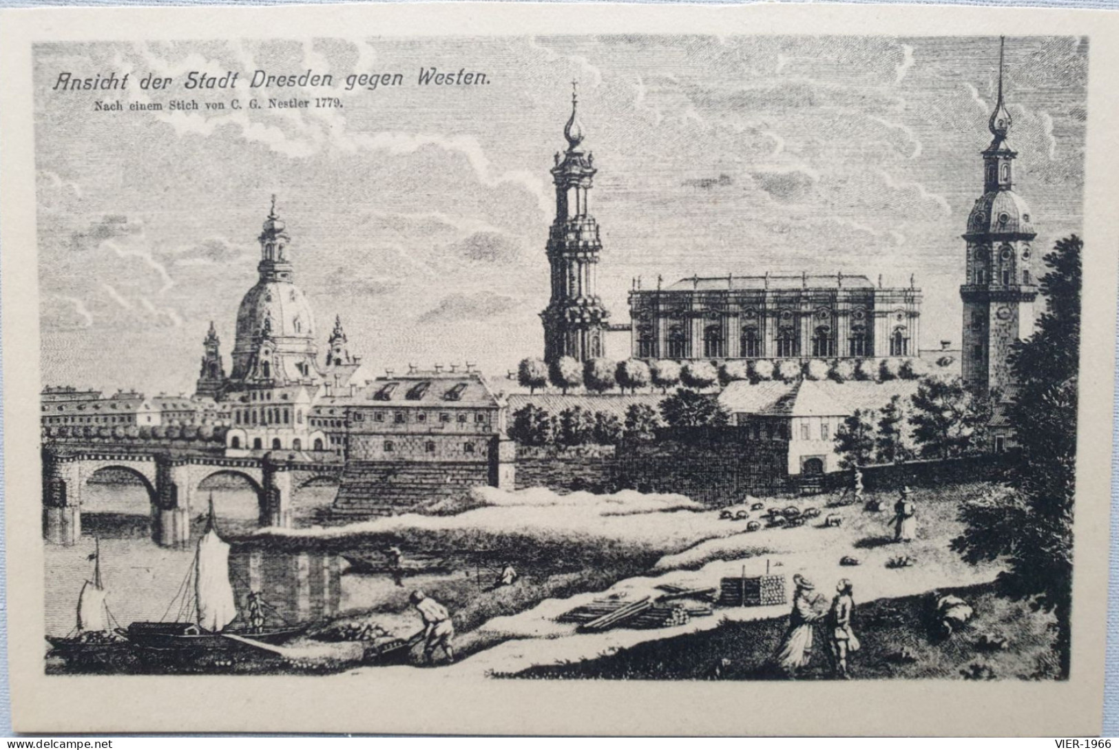 Dresden - Ansicht Nach Westen (nach Einem Stich Von C.G. Nestler 1779) - Doebeln