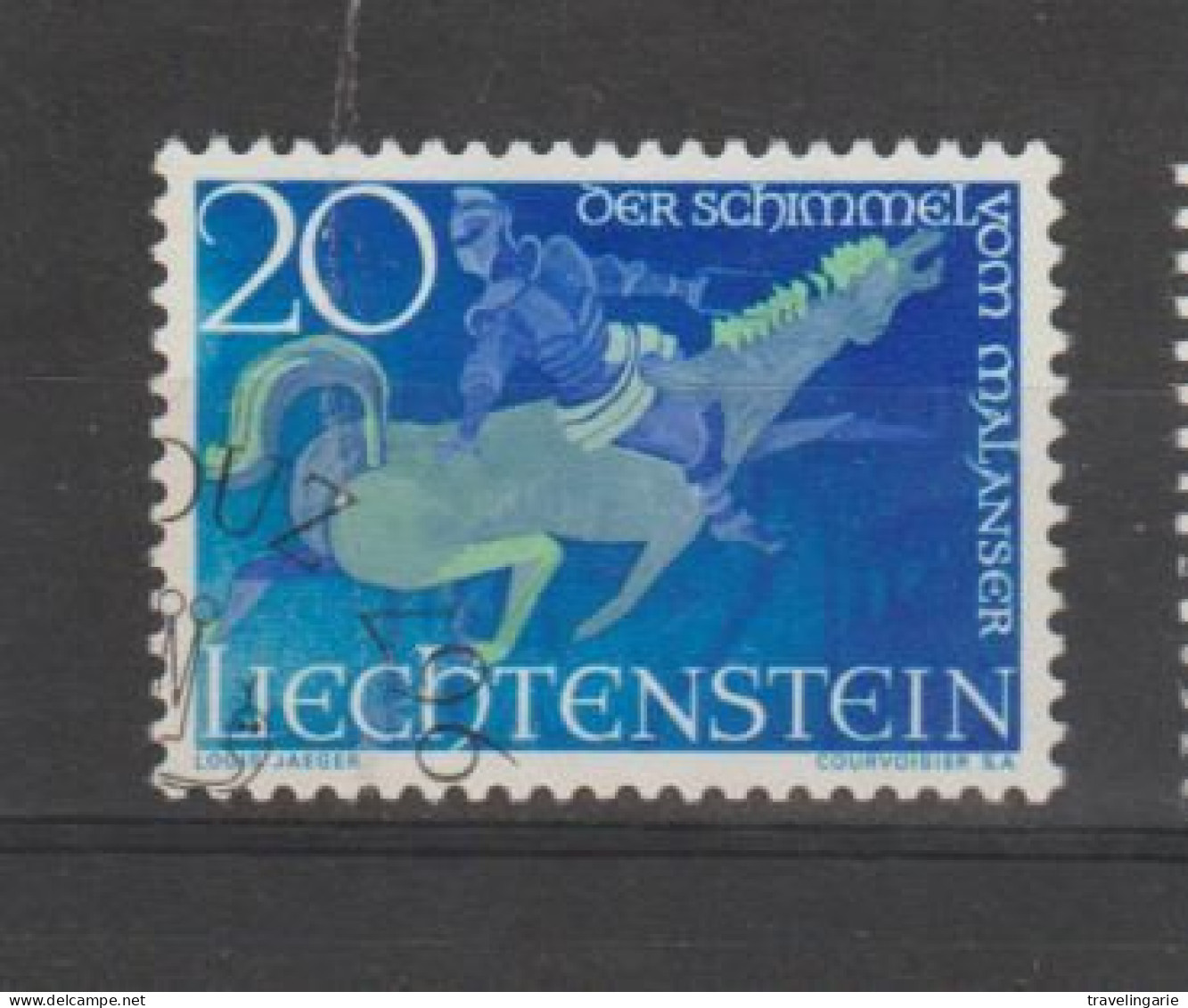 Liechtenstein 1967 Legends - The White Horse Of Malauser 20R ° Used - Usati