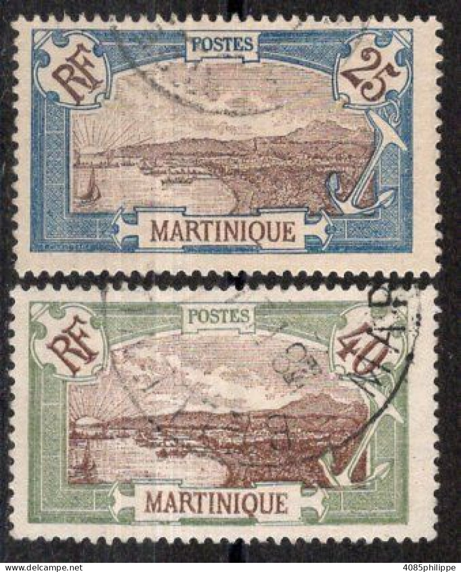 Martinique Timbres-poste N°68 & 71 Oblitérés TB Cote : 2€25 - Gebraucht