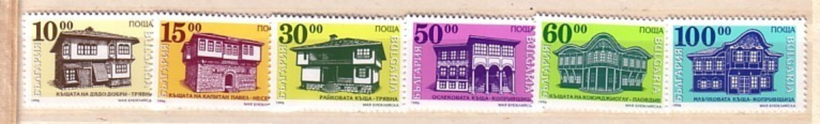 1996 ARCHITECTURE Old Bulgarian Houses 6v.- MNH** Bulgaria / Bulgarie - Ongebruikt