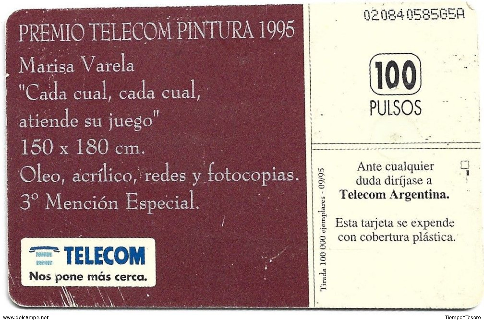 Phonecard - Argentina, Art, Telecom, N°1102 - Argentinië