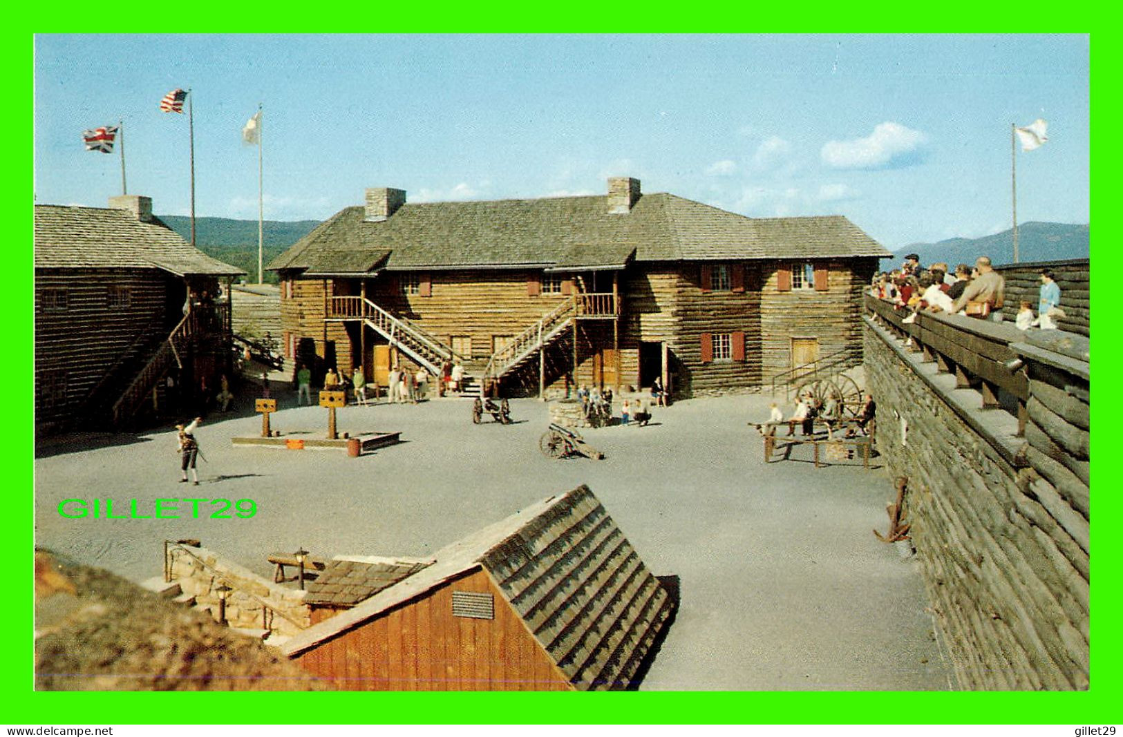 LAKE GEORGE, NY - HISTORIC FORT WILLIAM HENRY IN 1757 - H. S. CROCKER CO INC - - Lake George
