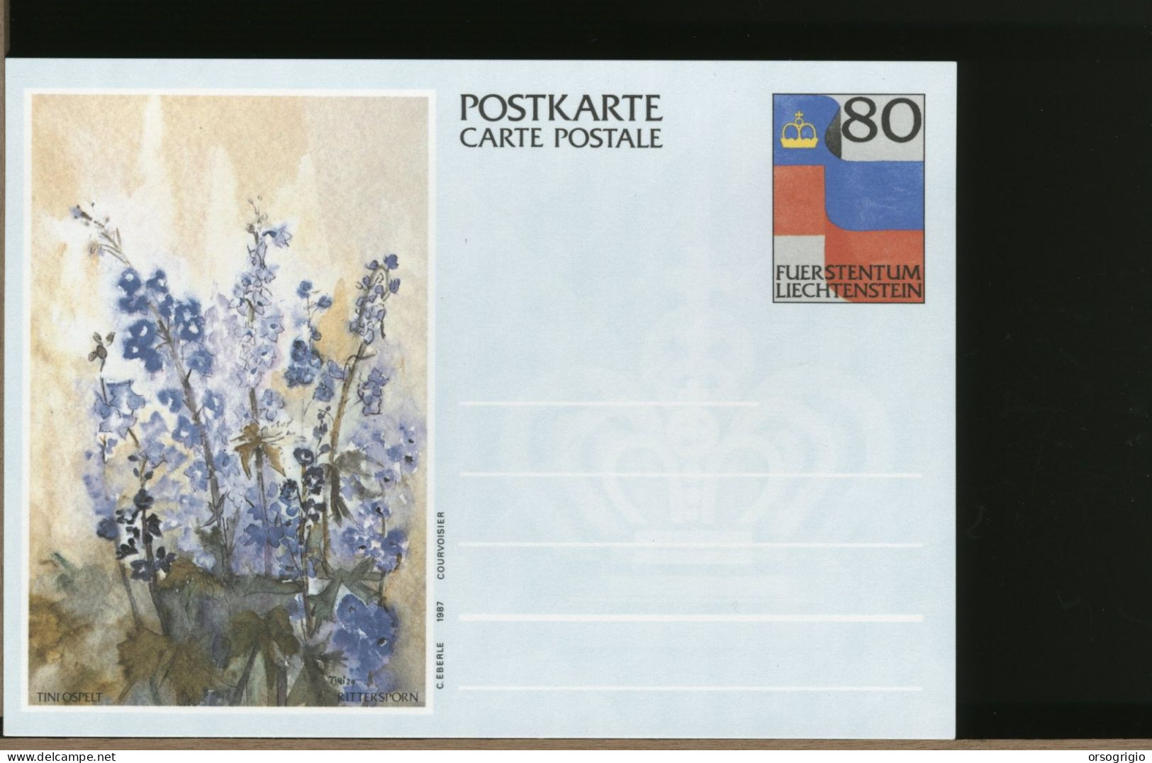 LIECHTENSTEIN - Cartolina Intero Postale - POSTKARTE - Postwaardestukken