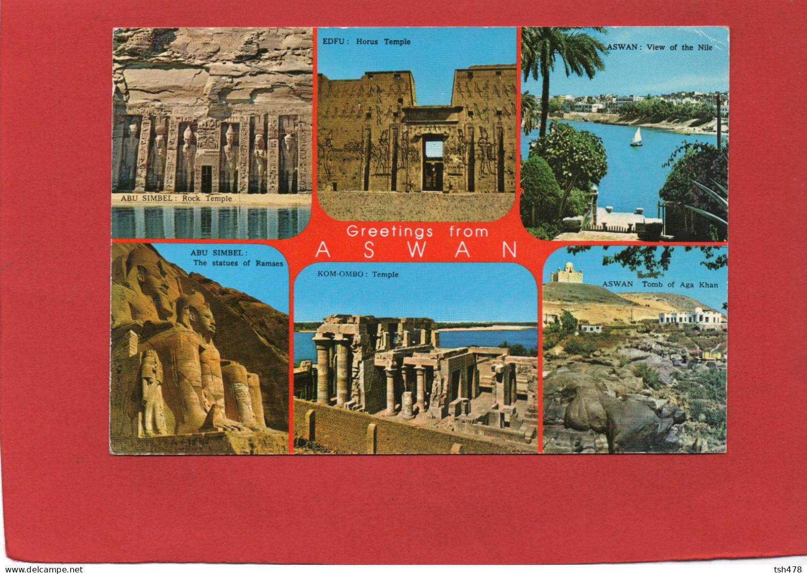 EGYPTE----ASSOUAN---Greetings From ASWAN--Multi-vues--voir 2 Scans - Asuán