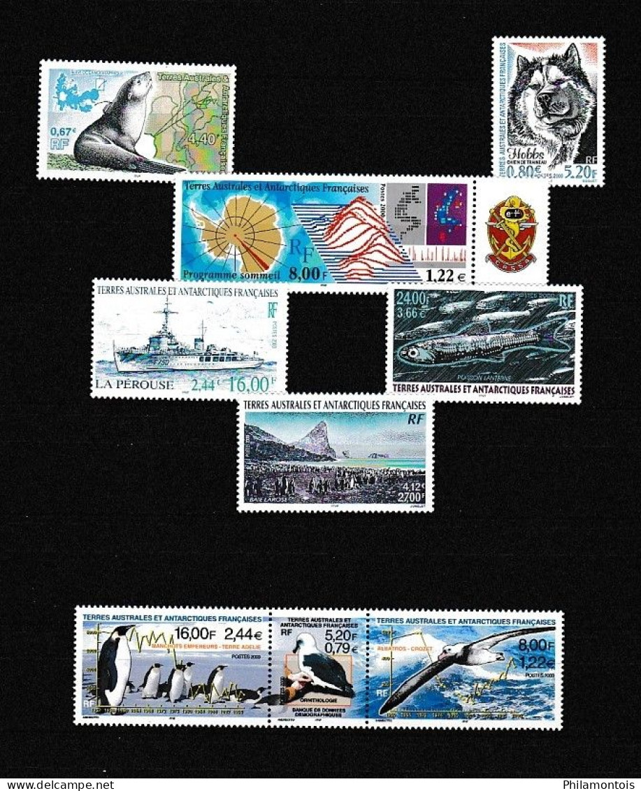 2000 (Poste) - Lot De Timbres - Tous Différents - VF : 21,50 € - Neufs N** - Très Beaux - Vendu Sous Valeur Faciale. - Années Complètes